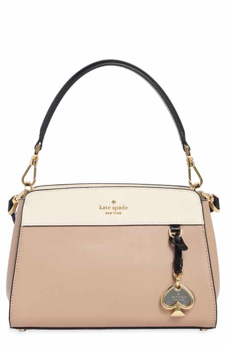 madison colorblock saffiano leather handheld bag