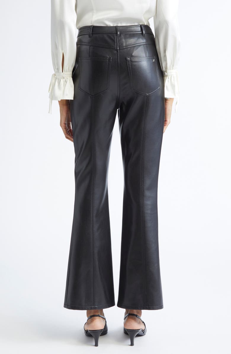 Cinq à Sept Crop Faux Leather Pants, Alternate, color, Black