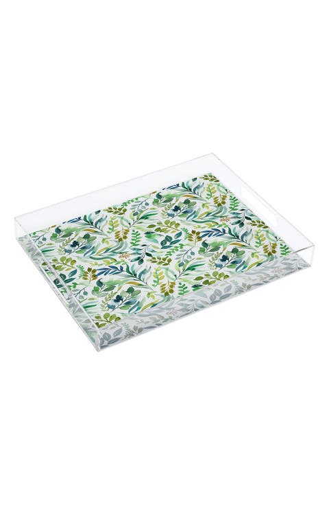 Botanic Retreat Acrylic Serving Tray