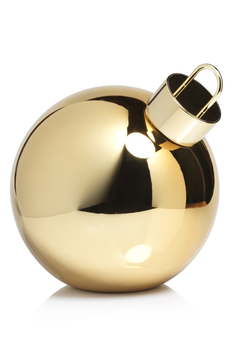 Zodax LED Lighted Oversized Tabletop Glass Ball Ornament, Main, color, Gold