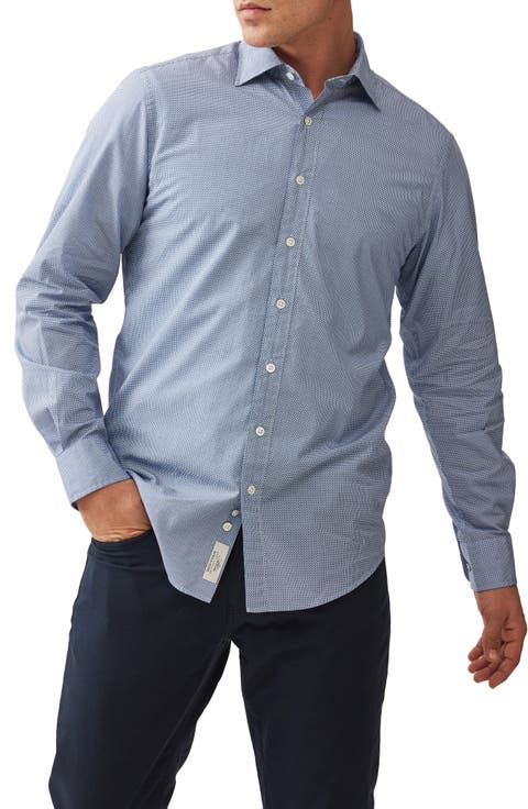 Glenhope Trim Fit Button-Up Shirt