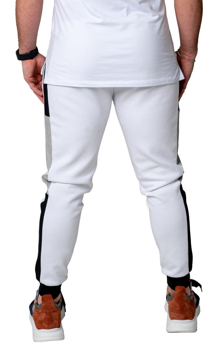Maceoo Legendary Stretch Cotton Joggers, Alternate, color, White