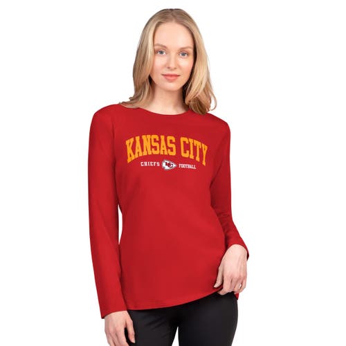 G-iii 4her By Carl Banks Red Kansas City Chiefs Best Play Long Sleeve T-shirt In Red