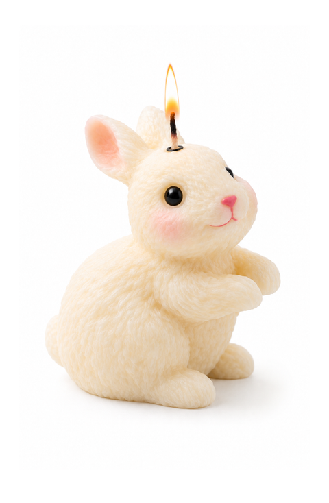 Blushing Bunny Cake Topper Candle