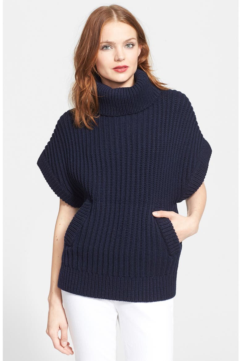chunky turtleneck, Main, color, RICH NAVY