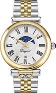 FERRAGAMO Ora Moonphase Two-Tone Bracelet Watch, 40mm