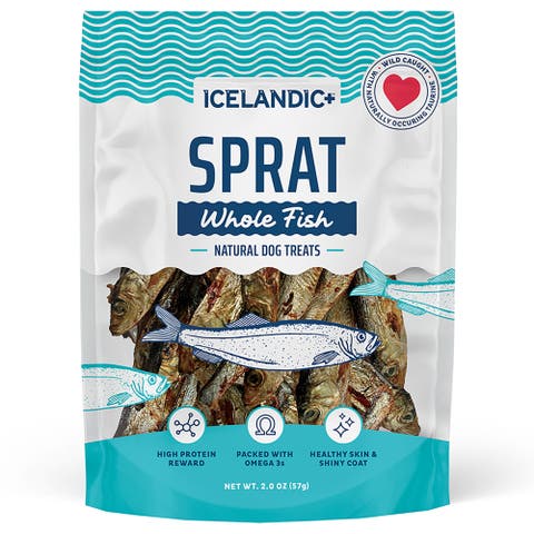 Whole Fish Sprat 2oz Bag Crunchy Dog Treats