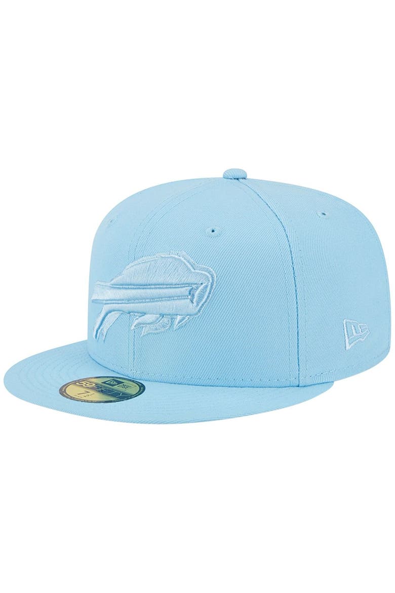 Men's New Era Light Blue Buffalo Bills Color Pack Brights 59FIFTY Fitted Hat, Alternate, color, Light Blue