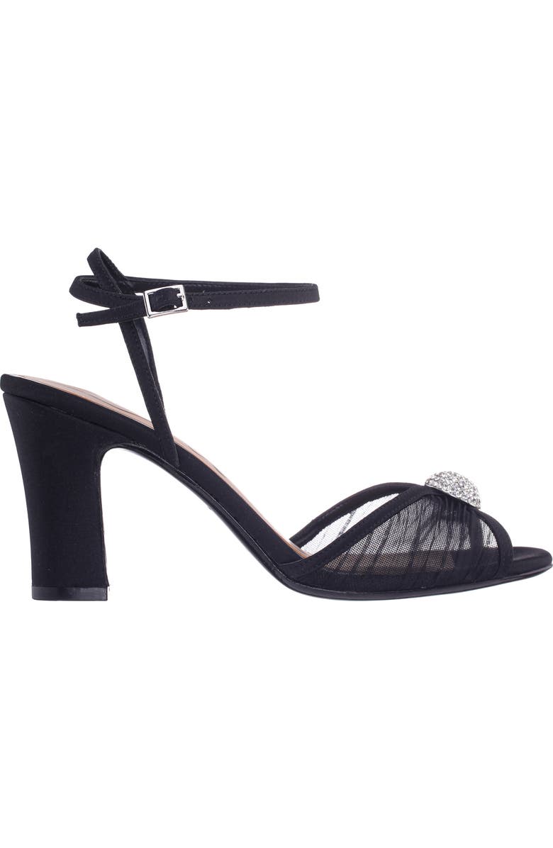 Nina Allyce Ankle Strap Sandal, Alternate, color, Black