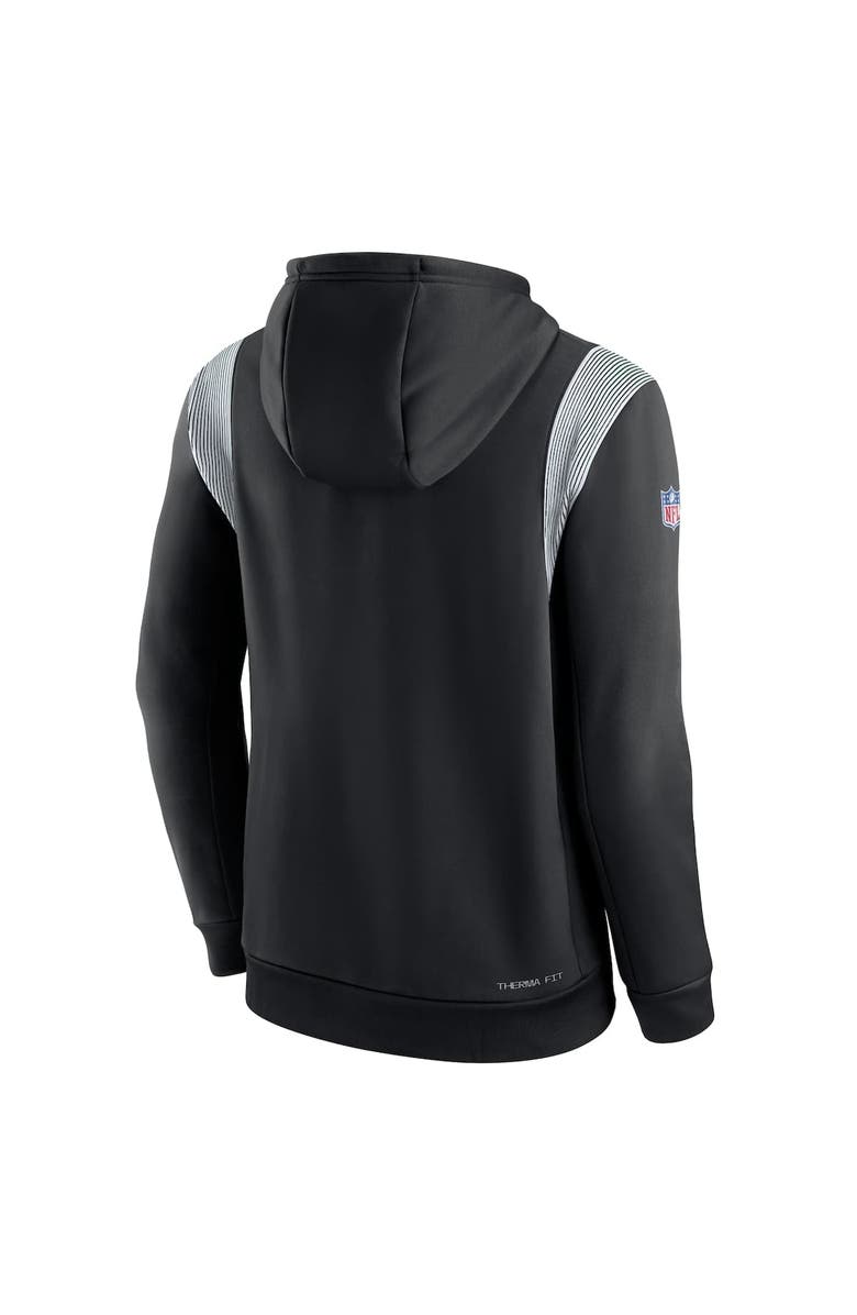 Nike Men's Nike Black New York Jets Sideline Athletic Stack Performance Pullover Hoodie, Alternate, color, Black