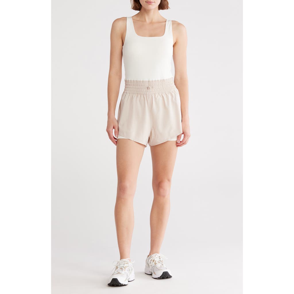 Yogalicious Lux Stevie Sleeveless Hybrid Active Romper In White