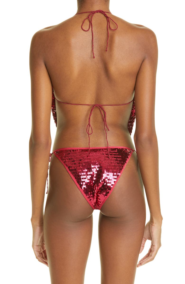 Oséree Sequin Bandana Two-Piece Swimsuit, Alternate, color, 