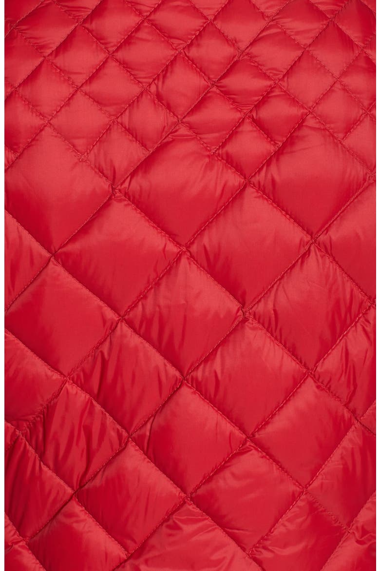 Packable Stand Collar Down Vest, Alternate, color, RED
