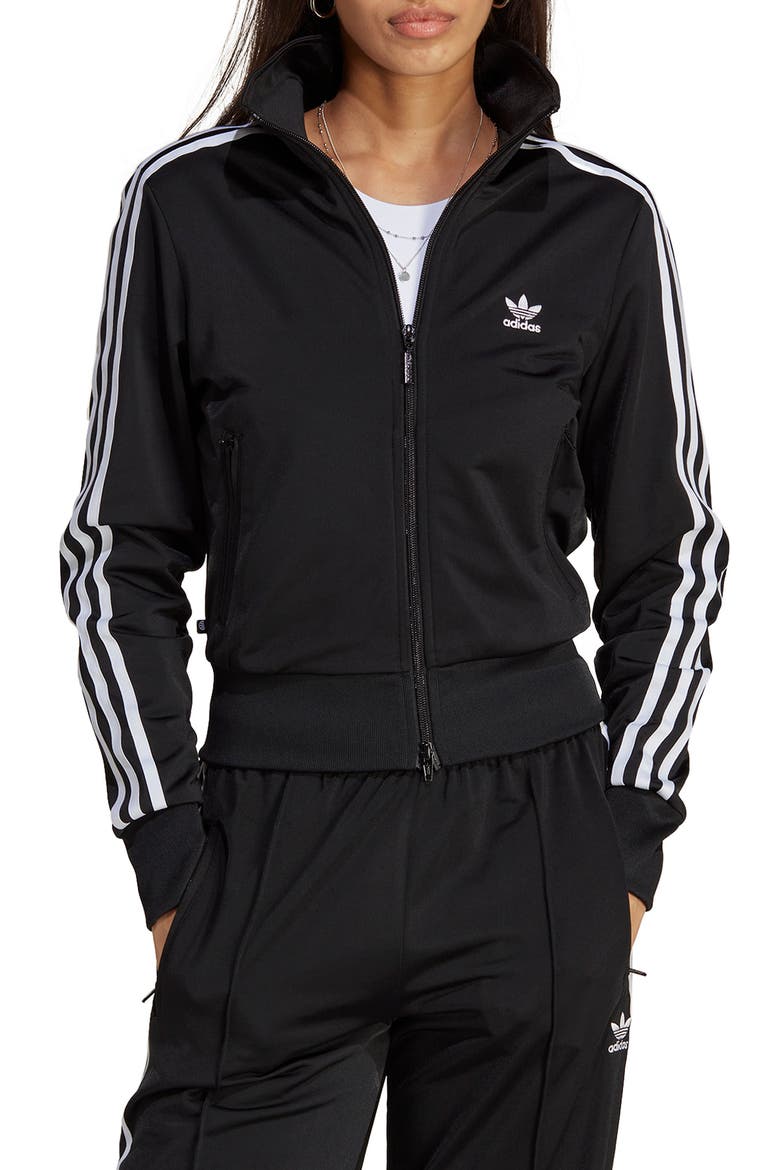 Adicolor Firebird Recycled Polyester Track Jacket, Main, color, BLACK