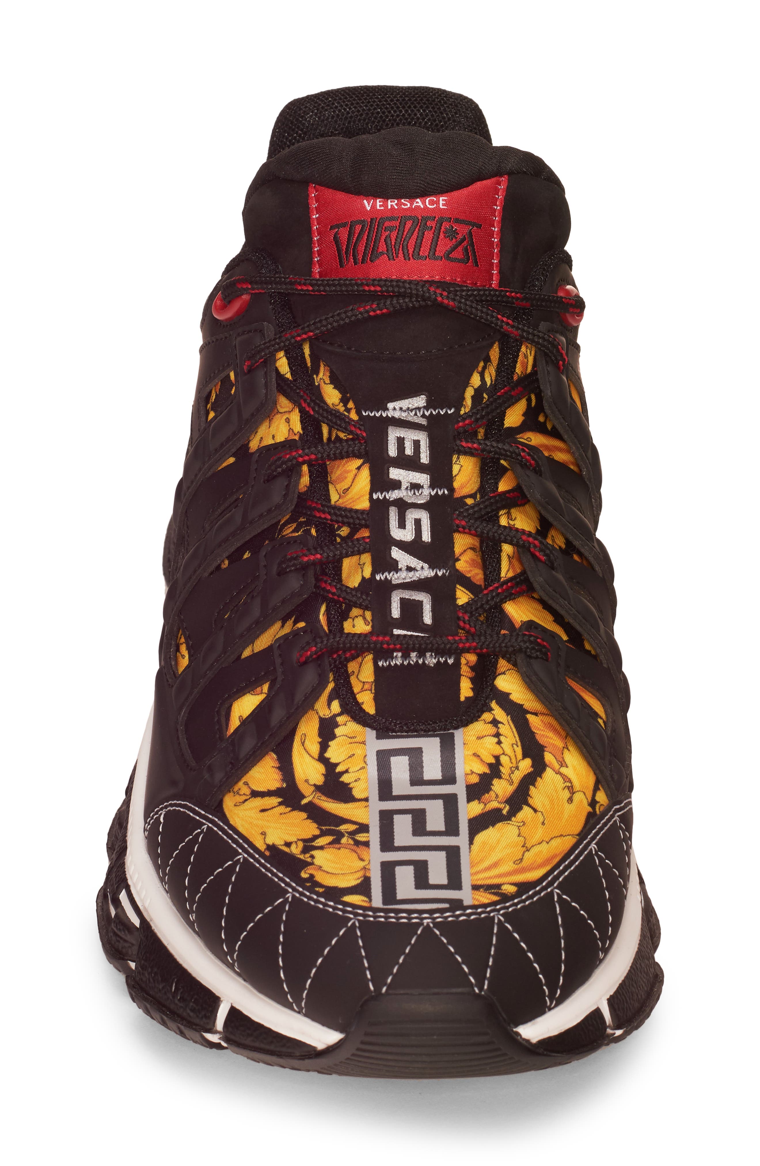 Versace Trigreca Barocco Low Top Sneaker, Alternate, color, 