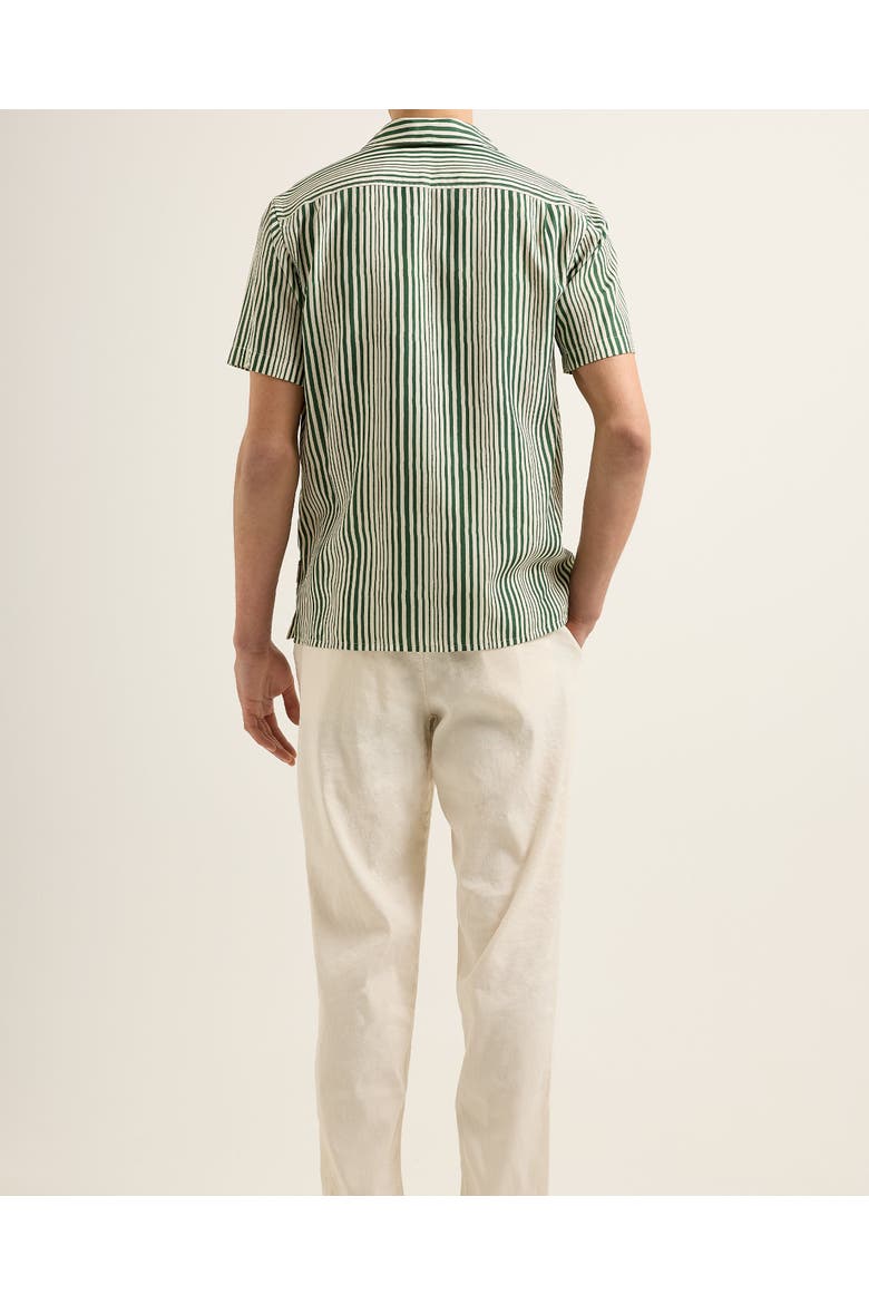 Hibbert Stripe Shirt, Alternate, color, CADDIE GREEN/WHITE