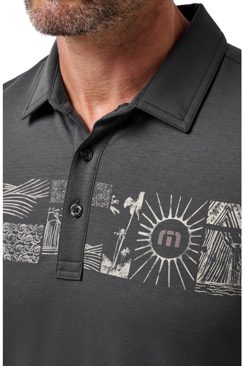 Tropical Stripe Polo, Alternate, color, EBONY