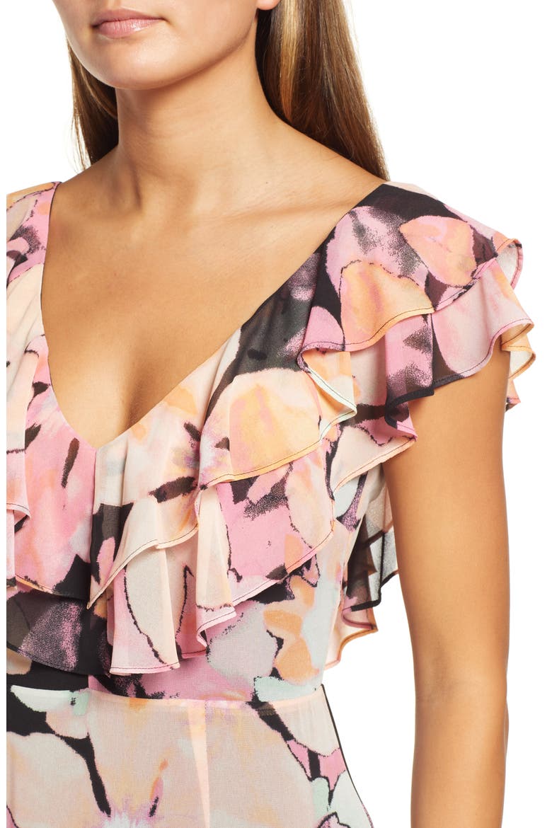 Chelsea Tiered Ruffle Maxi Dress, Alternate, color, BLACK ORCHID