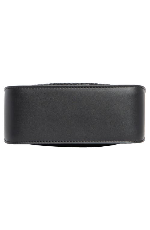 Calvin Klein Fay Whipstich Canvas Crossbody Bag In Black