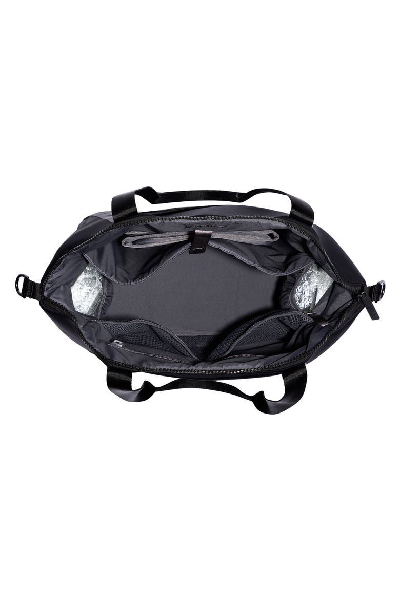 Seoul Neoprene Diaper Bag Tote, Alternate, color, EBONY