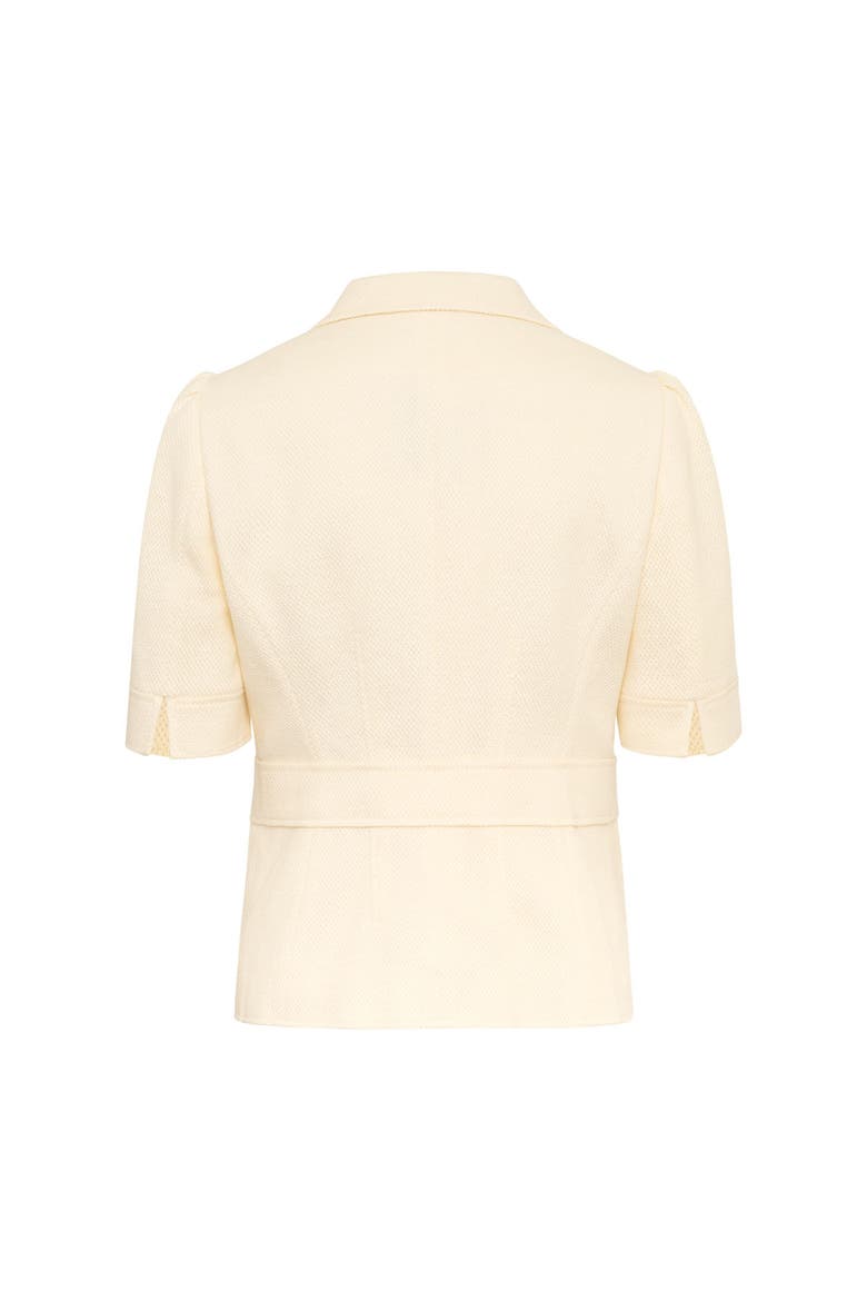 Half Sleeve Jersey Safari Jacket, Alternate, color, Ecru