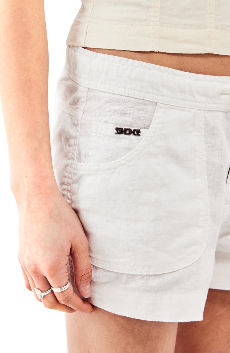 BDG Urban Outfitters Linen Drawstring Shorts, Alternate, color,