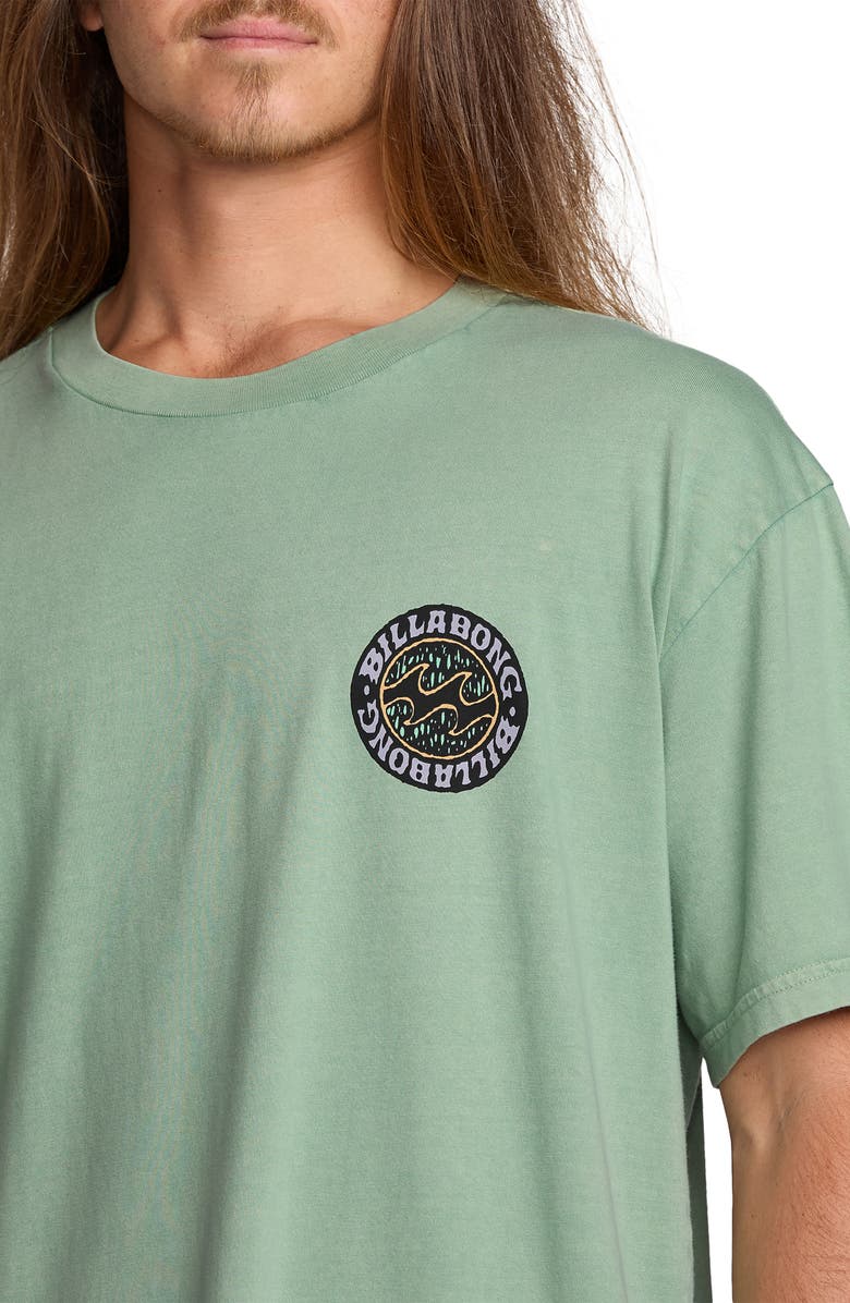 Billabong Decal Cotton Graphic T-Shirt, Alternate, color, Mist Green