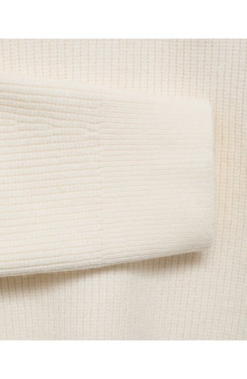 Mango Knitted Sweater With Zipper In Multi