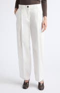 TOTEME Single Pleat Organic Cotton Trousers