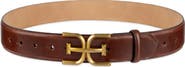 Sam Edelman Logo Buckle Leather Belt