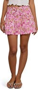 Motel Raffita Floral Cotton Poplin Miniskirt