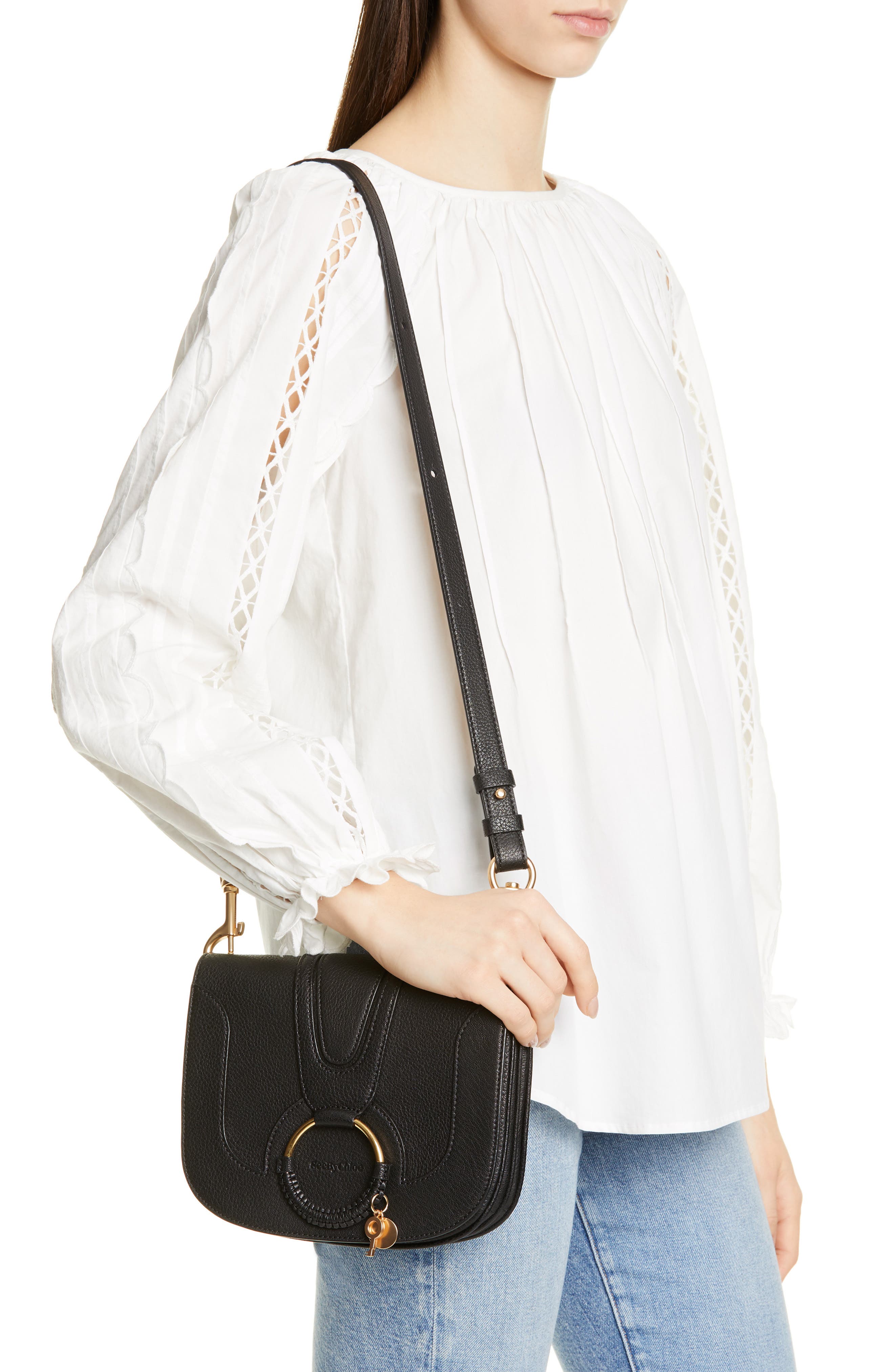 See by Chloé Hana Small Leather Crossbody Bag, Alternate, color, 