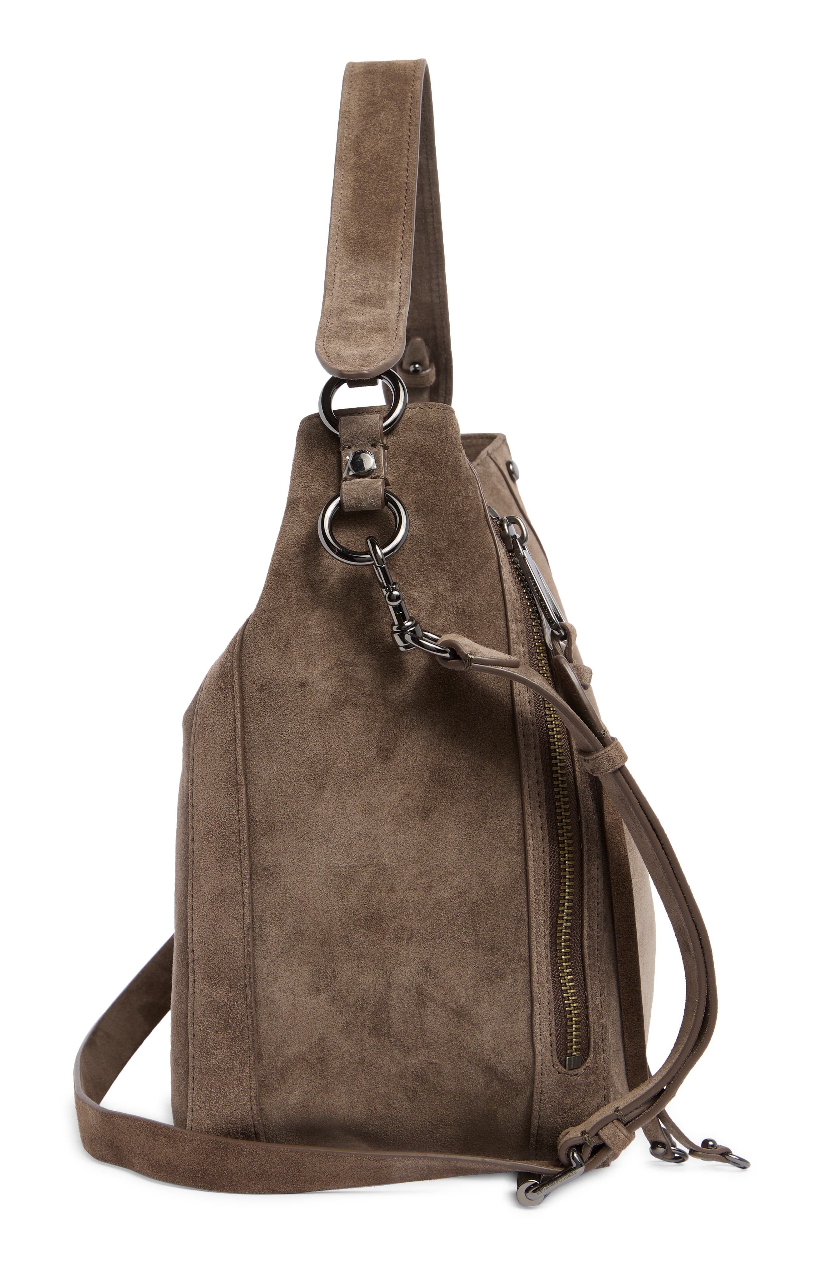 Rebecca Minkoff M.A.B. Suede Hobo Bag, Alternate, color, 