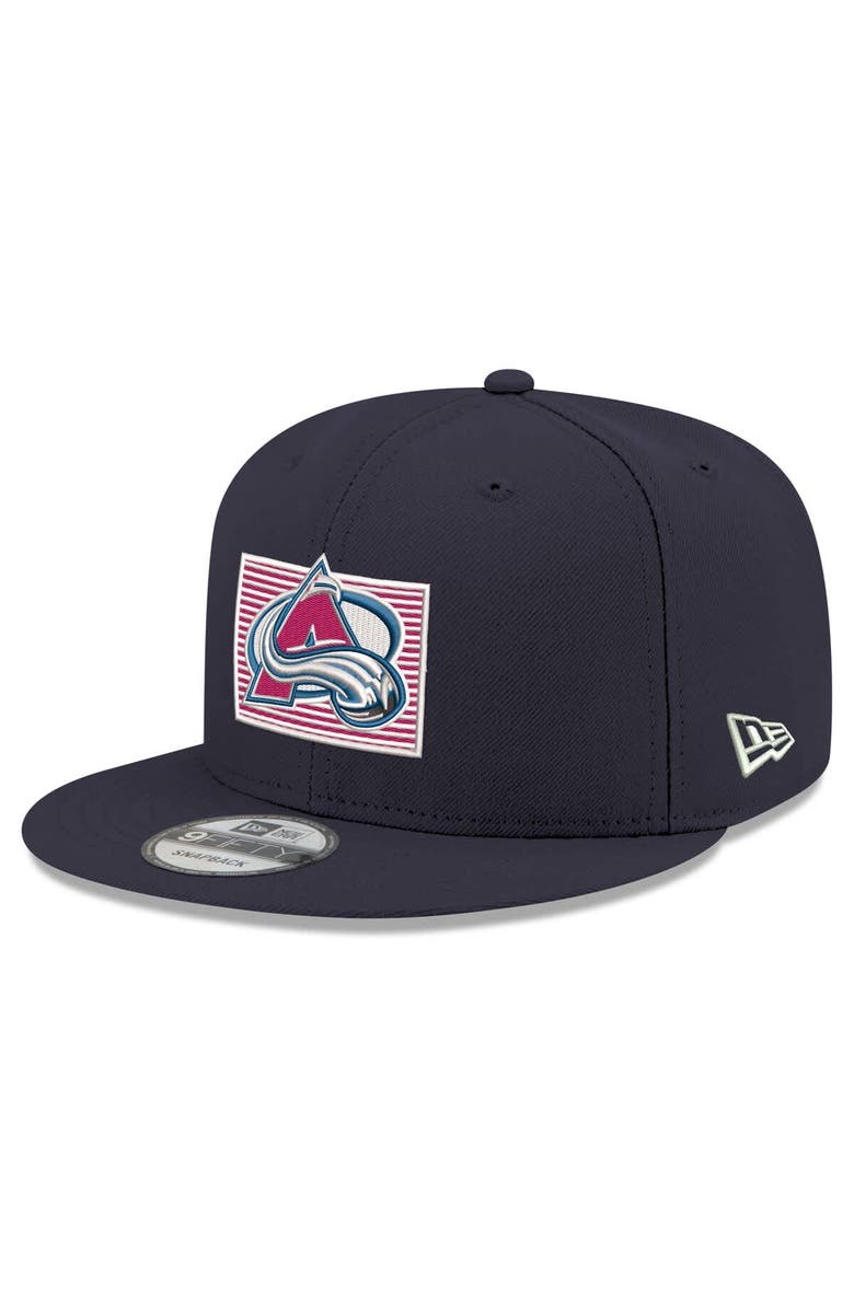 New Era Men's New Era Navy Colorado Avalanche State Pride 9FIFTY Snapback Hat, Main, color, Navy