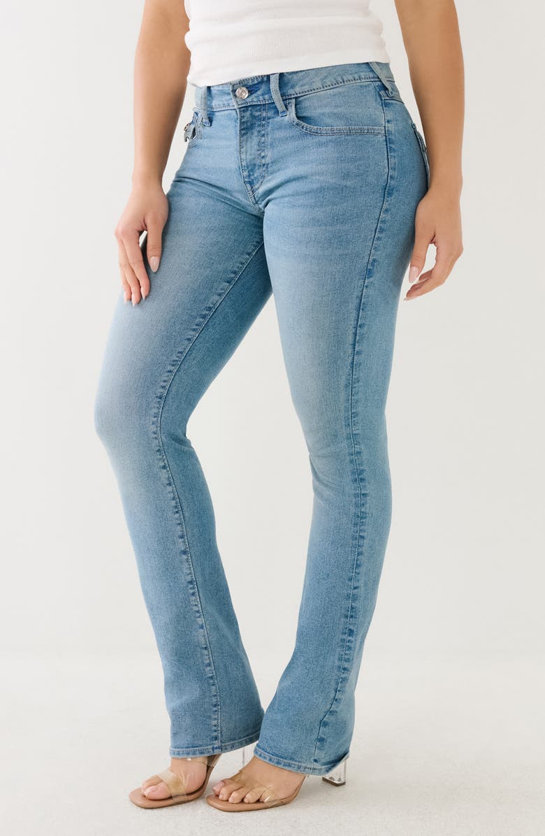True Religion Billie Mid Rise Straight Leg Jeans, Alternate, color,