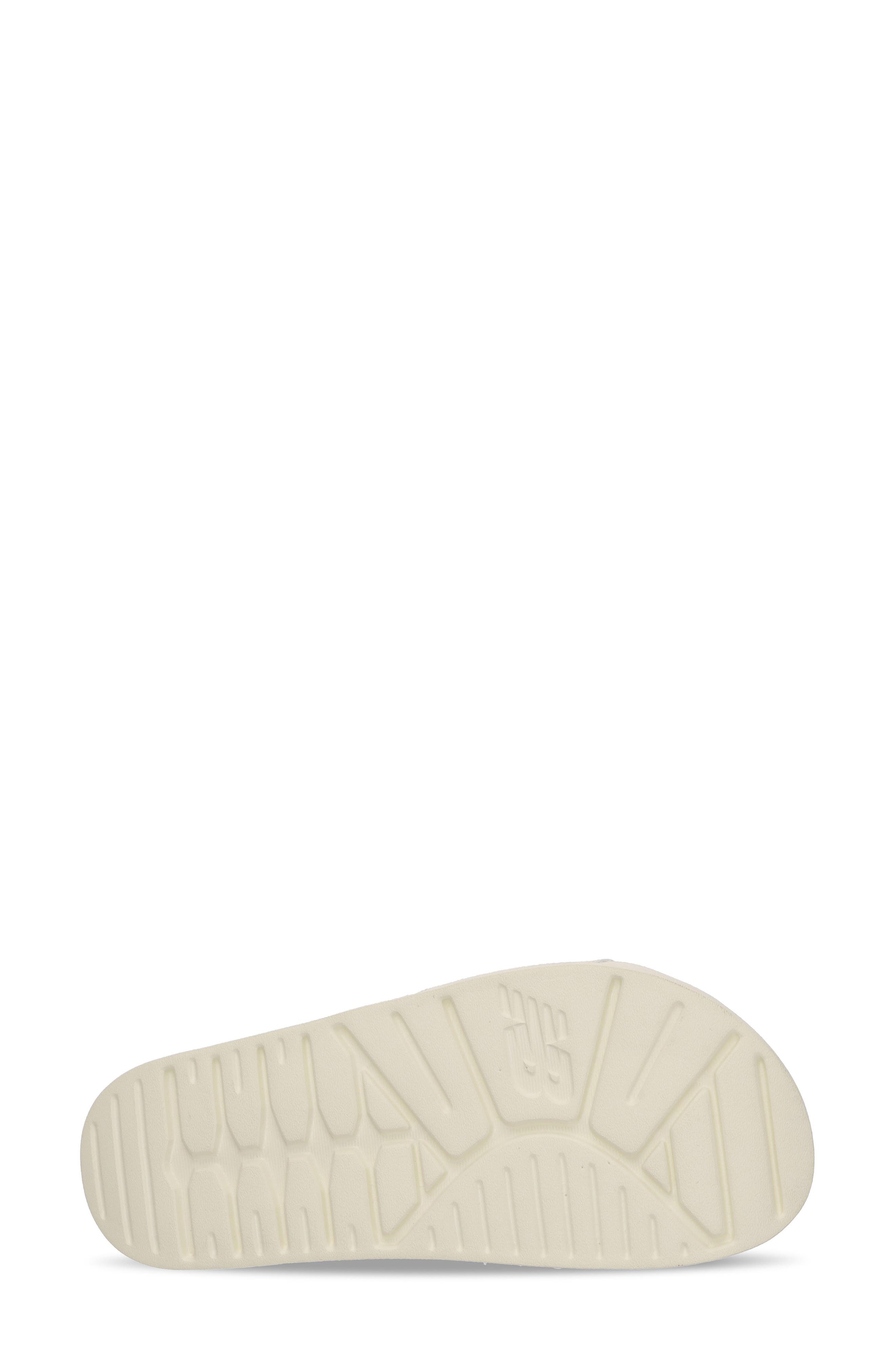 New Balance 200 Faux Fur Slide Sandal, Alternate, color, Calcium/ White