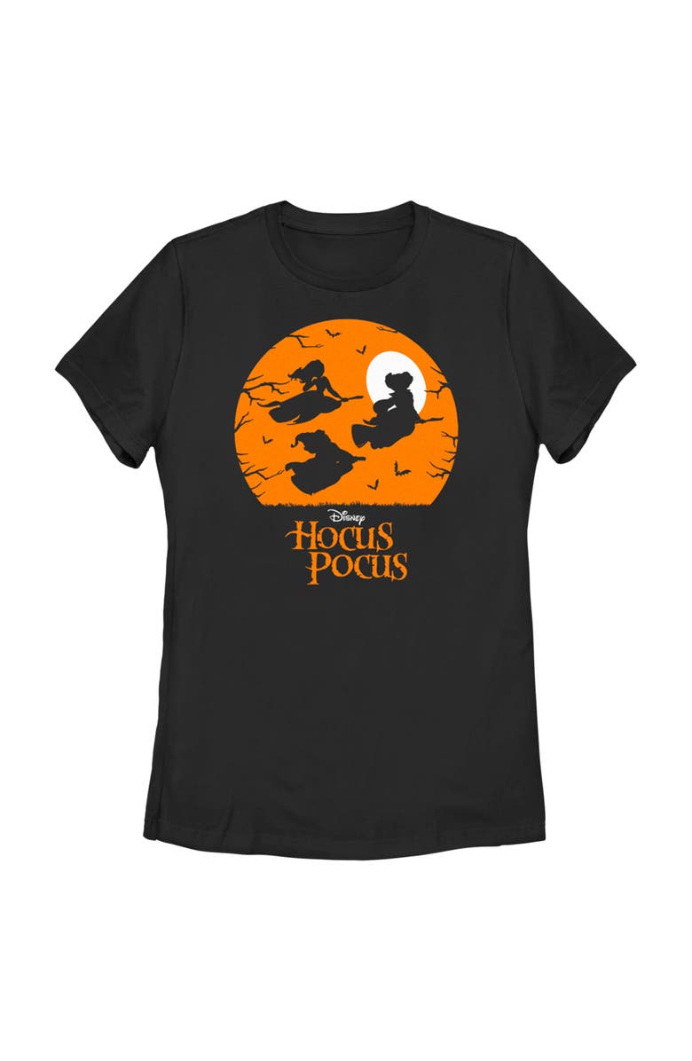 Hocus Pocus Women's Hocus Pocus Witch Silhouette Graphic T-Shirt, Main, color, Black