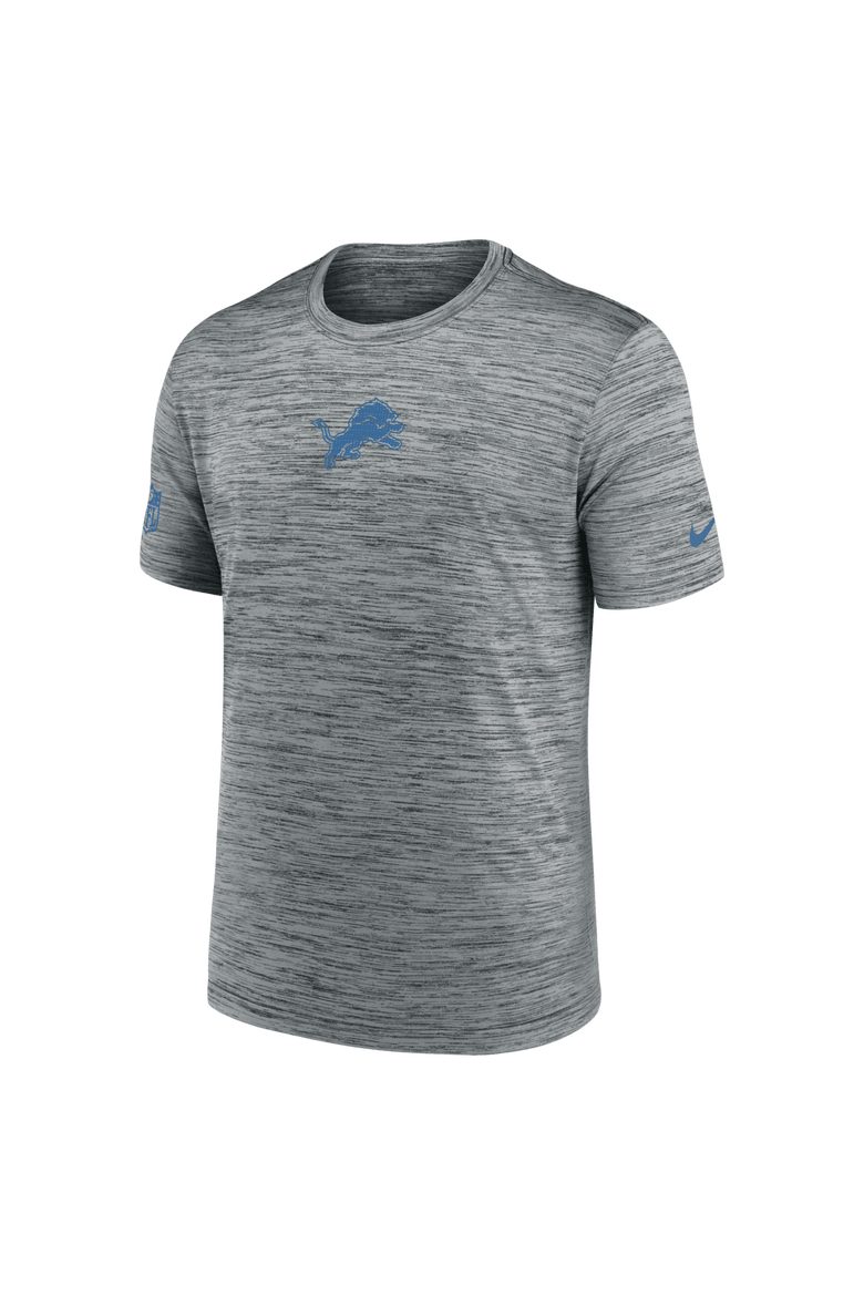 Men's Nike Gray Detroit Lions Big & Tall Sideline Velocity Performance T-Shirt, Alternate, color, Gray