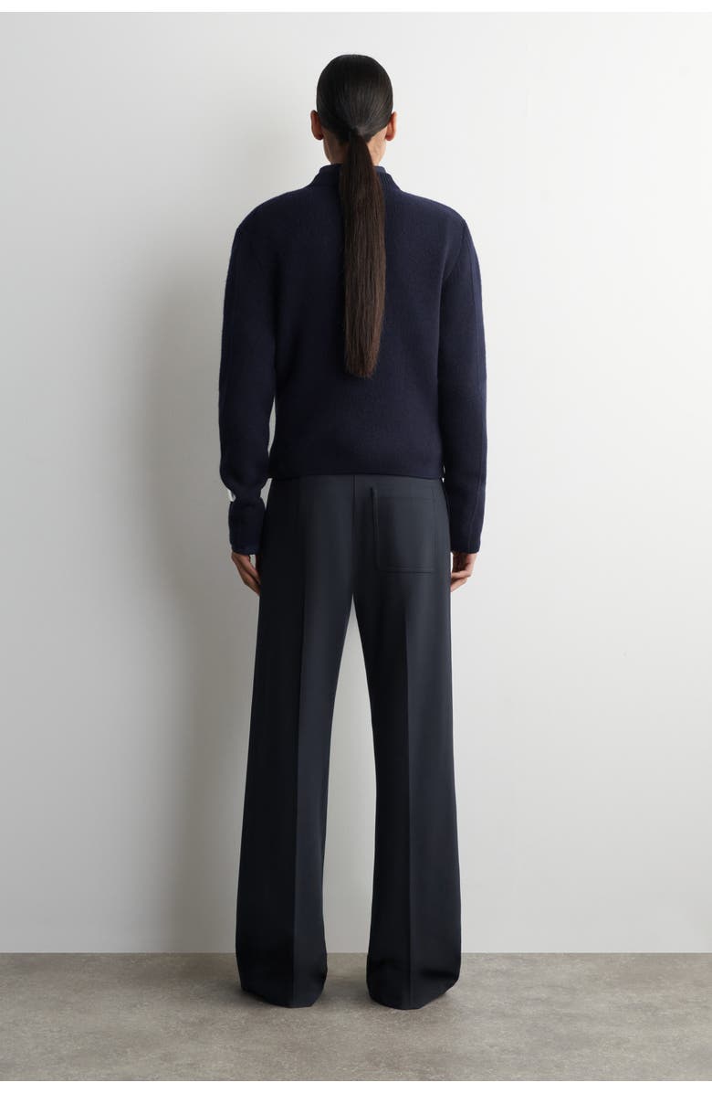 COS Milano Straight-Leg Pants, Alternate, color, Navy