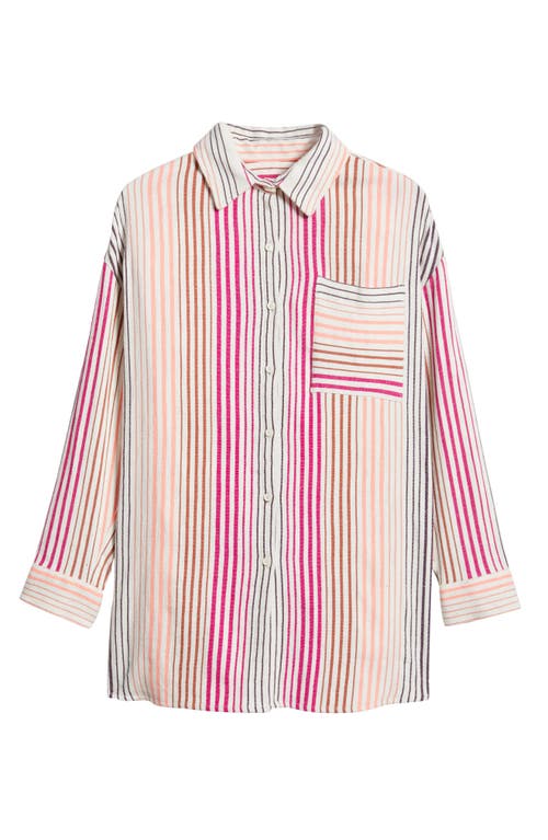 Lemlem Mariam Button-up Cover-up In Enjori Plum