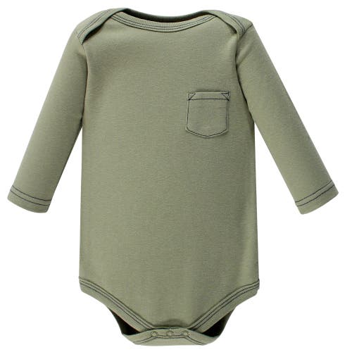 Hudson Baby Five-piece Collection Of Long-sleeve Cotton Bodysuits In Multi