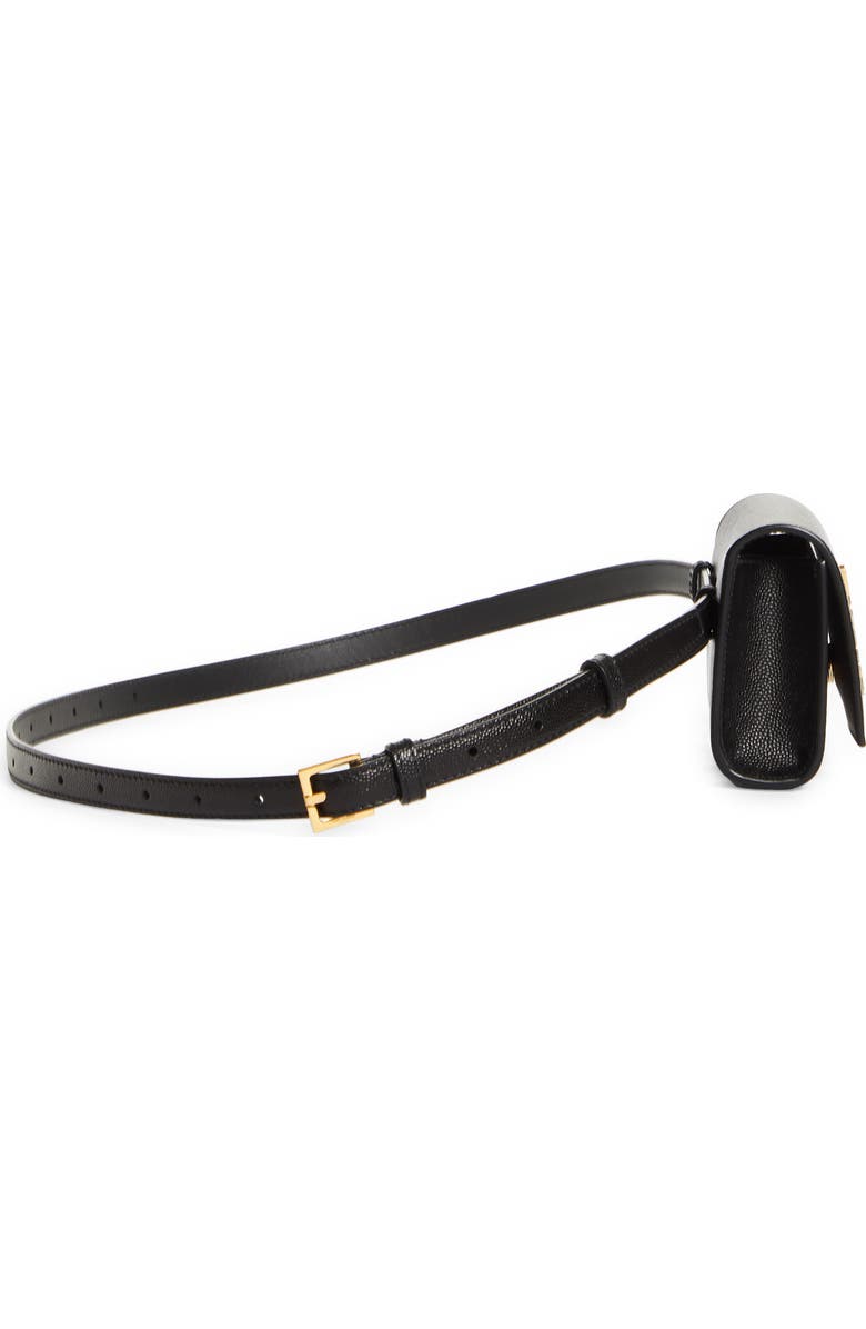 Saint Laurent Leather Belt Bag, Alternate, color,