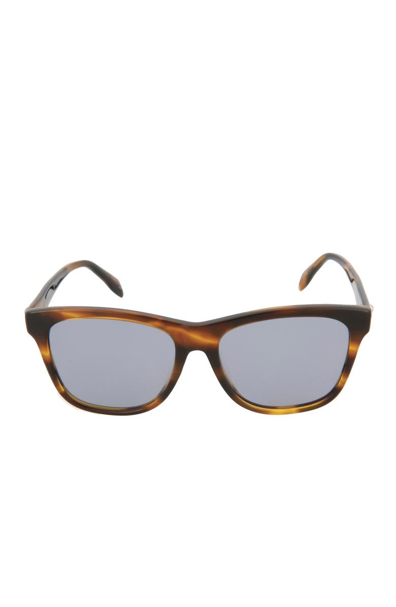 McQueen 54mm Square Sunglasses, Alternate, color, Yellow Yellow Blue