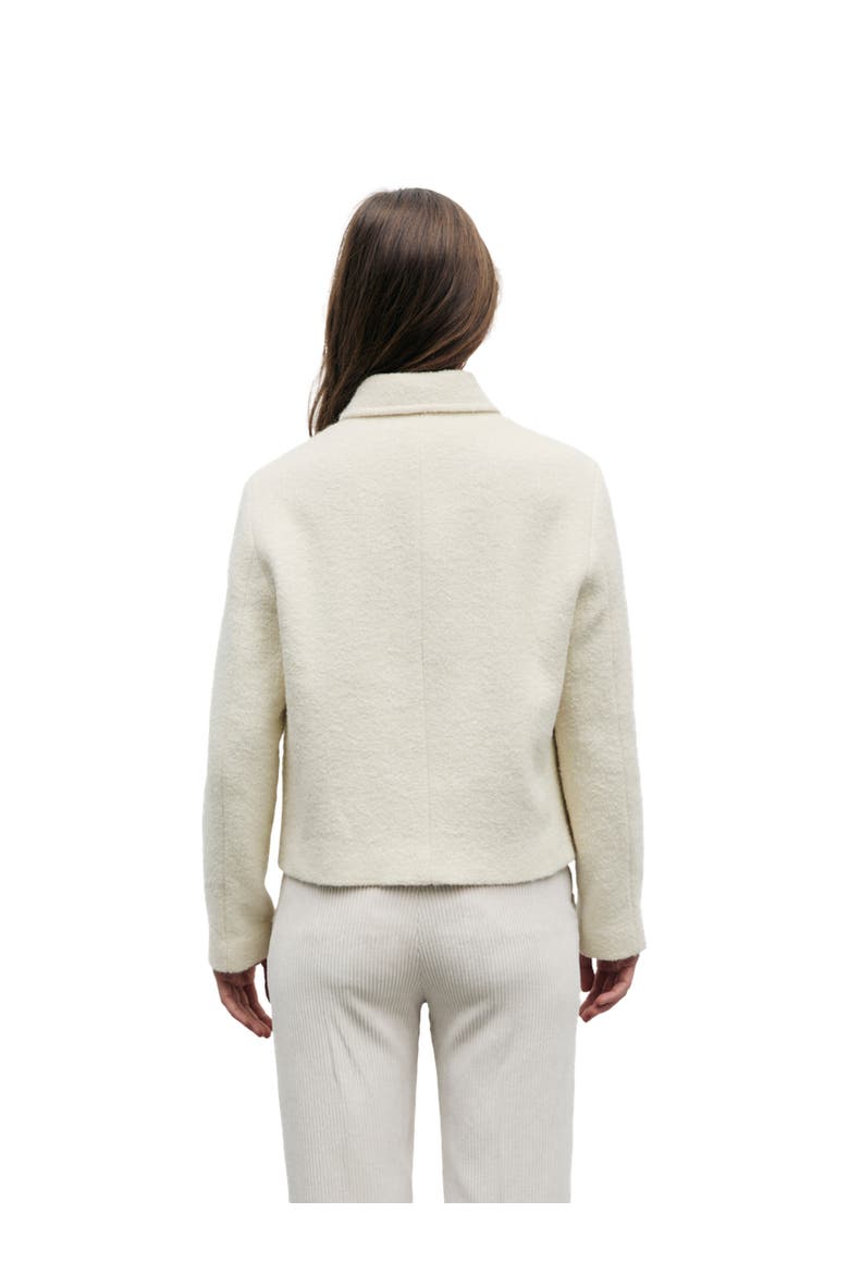 Judit Cropped Tweed Jacket, Alternate, color, Ecru