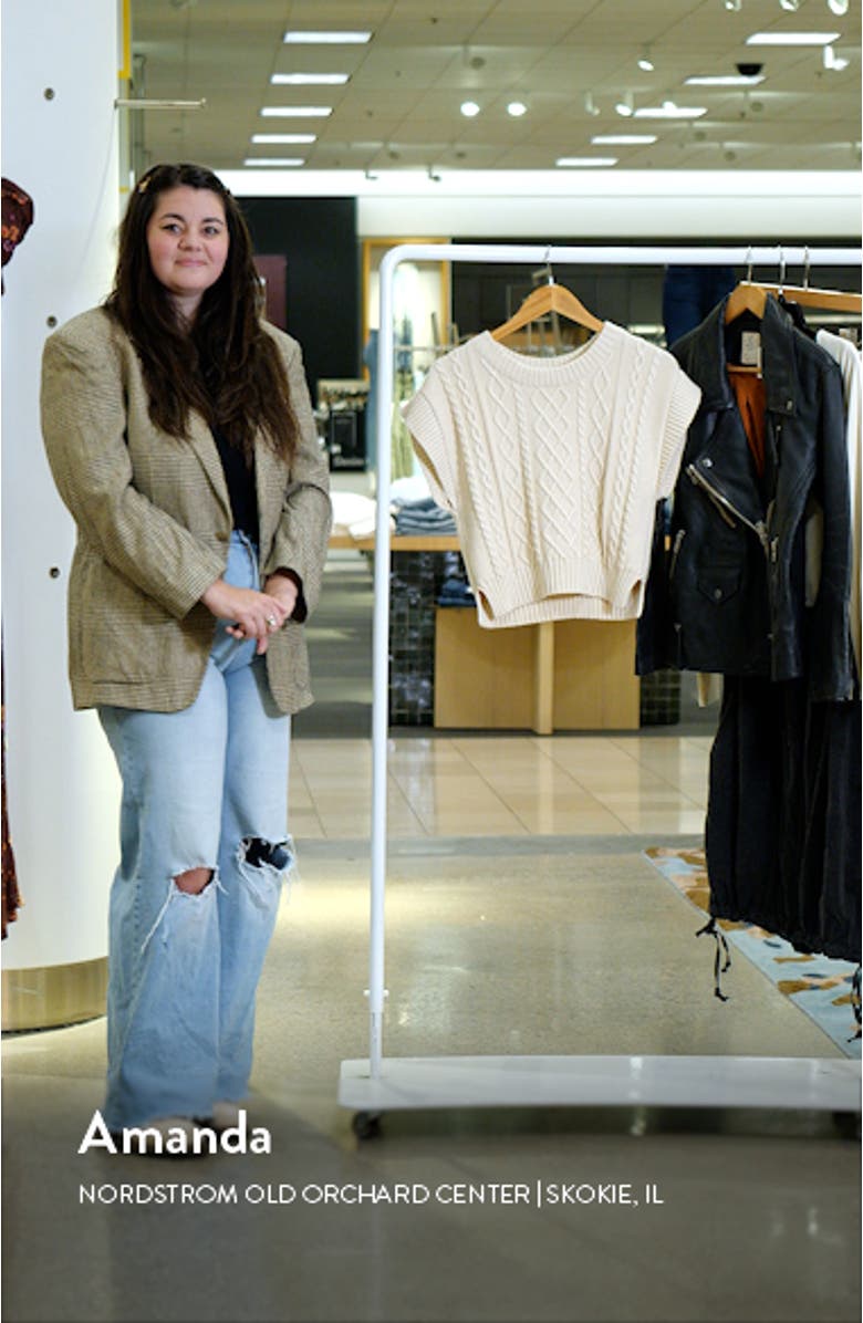 Gigi Short Sleeve Organic Cotton Sweater, sales video thumbnail