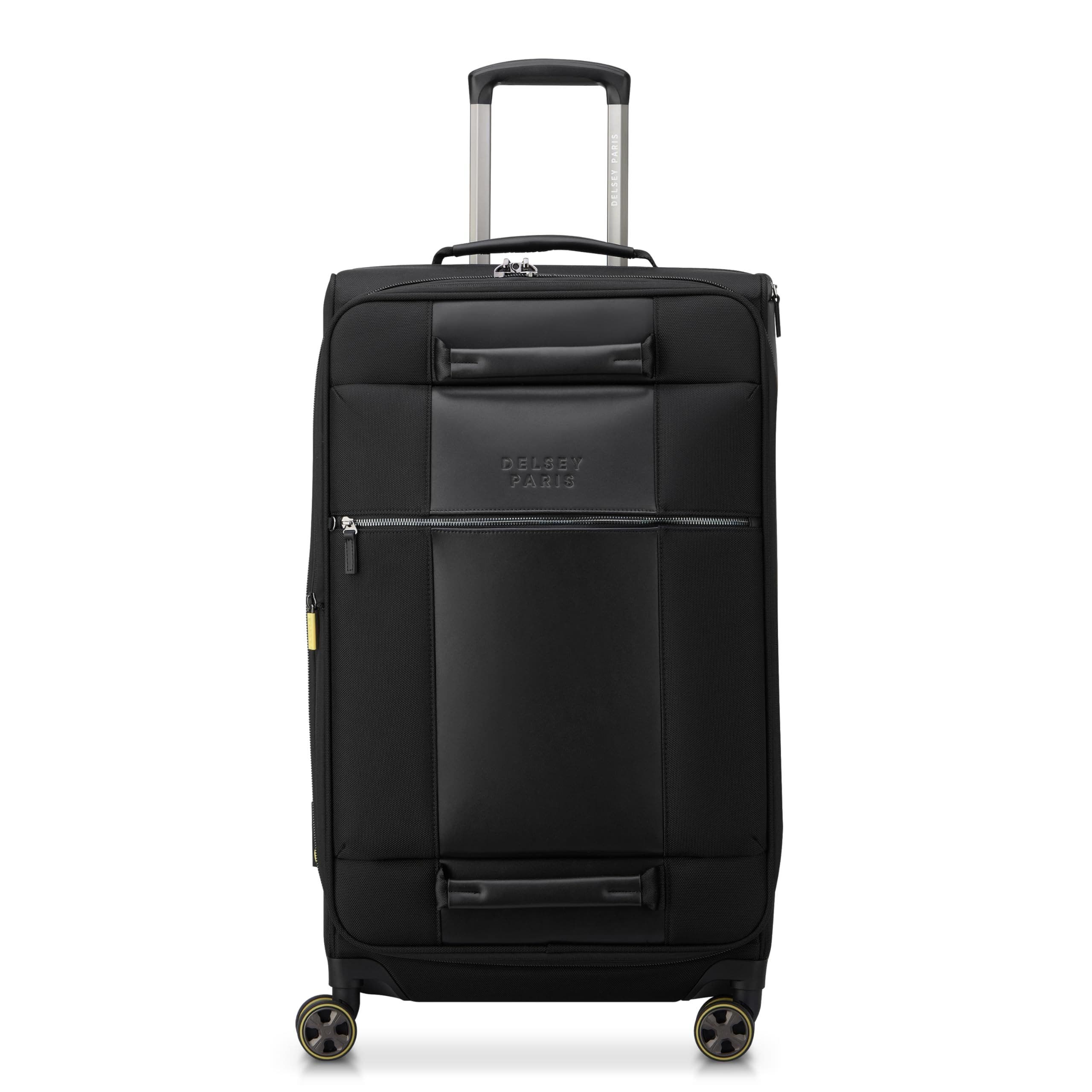 Delsey Paris Wagram 26" Trunk Softside Expandable Luggage with Spinner Wheels, Main, color, Black