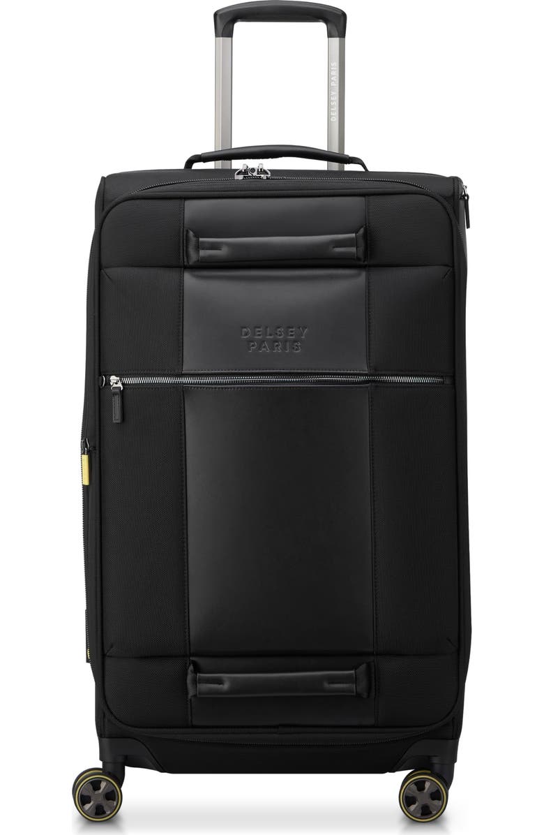Delsey Paris Wagram 26" Trunk Softside Expandable Luggage with Spinner Wheels, Main, color, Black