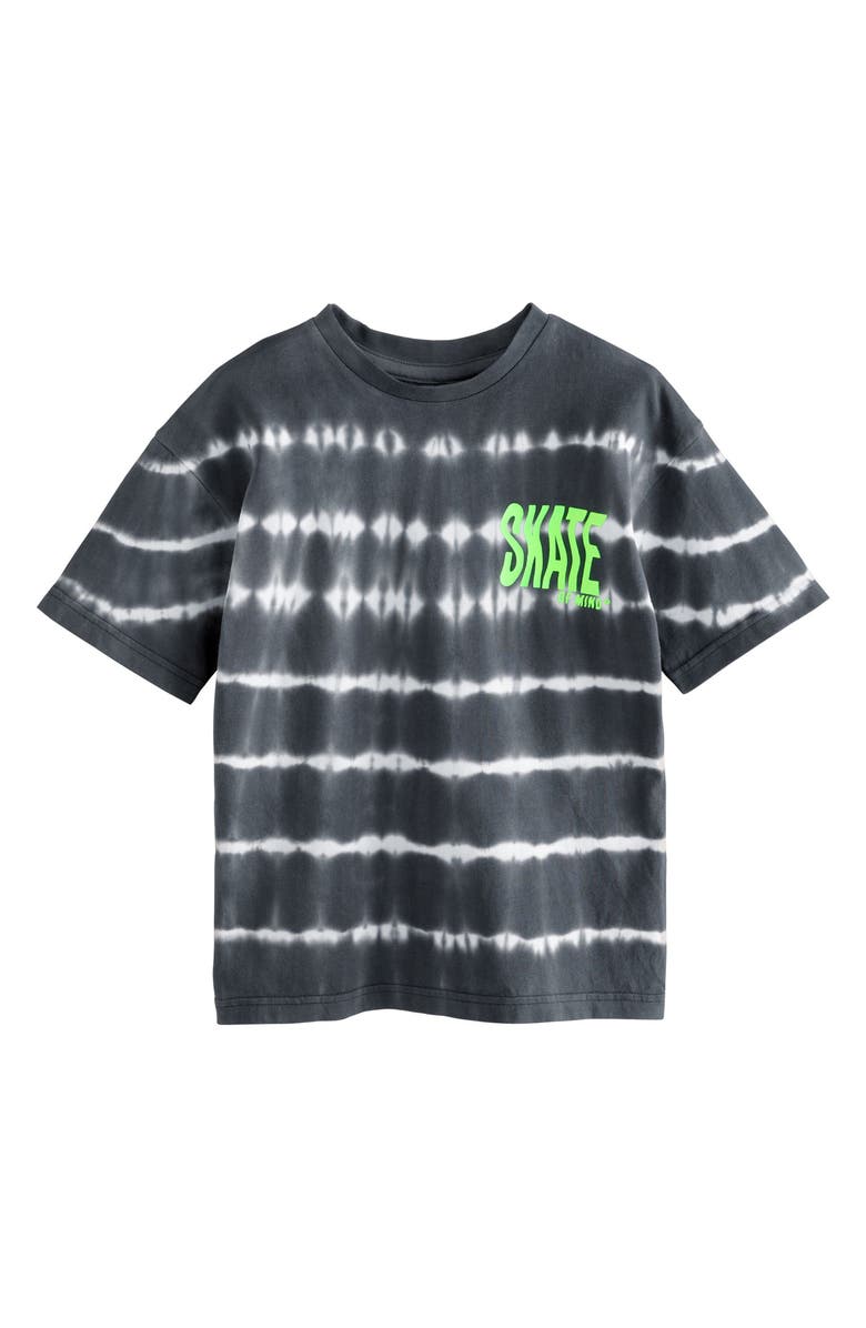 NEXT Kids' Tie Dye Cotton Graphic T-Shirt, Main, color, Black