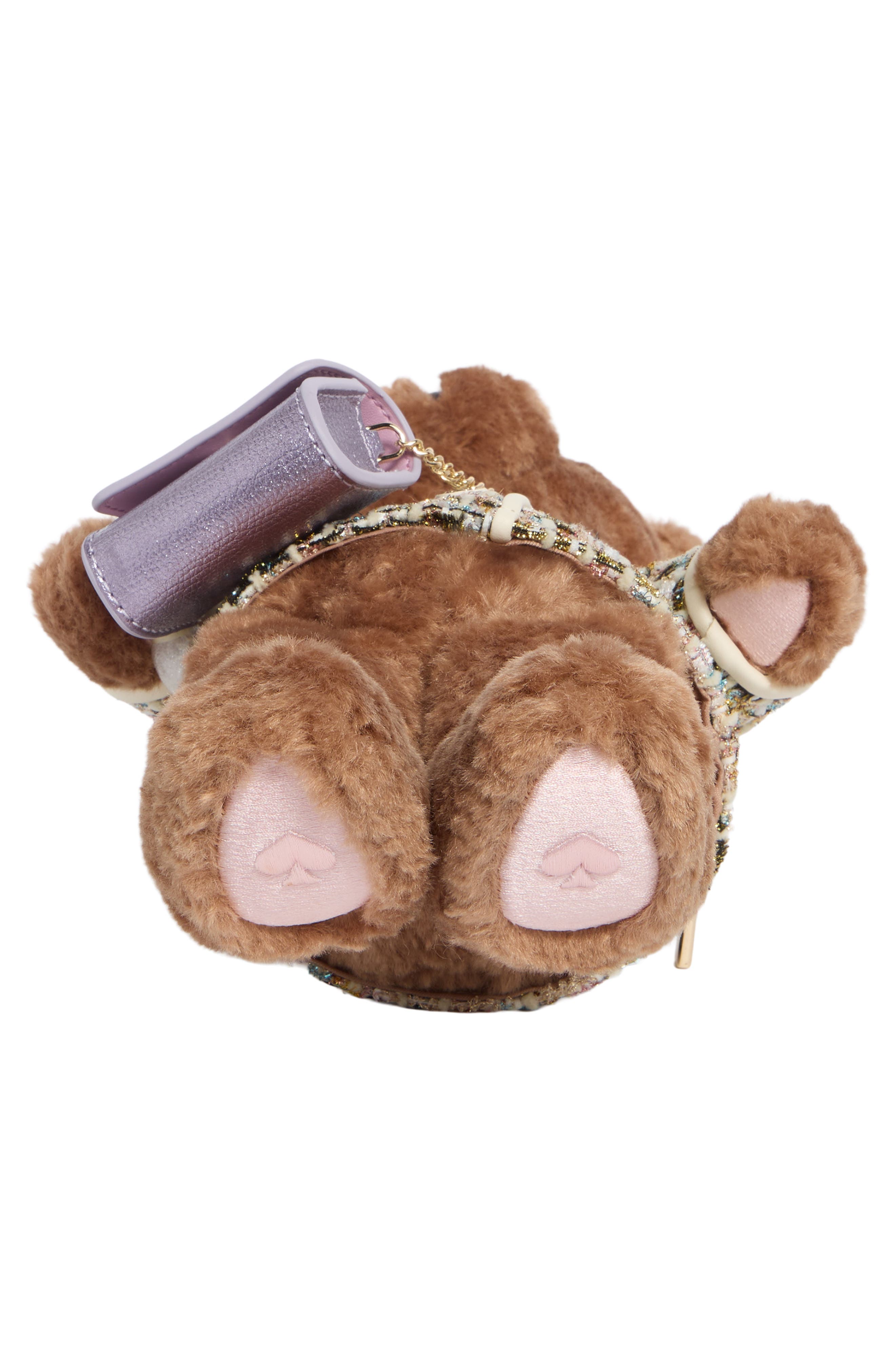 Kate Spade New York katey bear tweed crossbody bag, Alternate, color, 