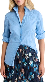 nz BY NIC AND ZOE Core Cotton Long Sleeve Button-Up Shirt